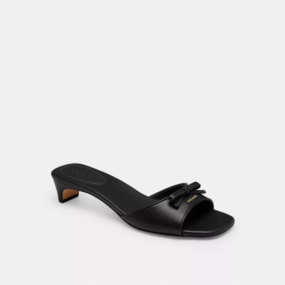 Bow Kitten Heel Sandal