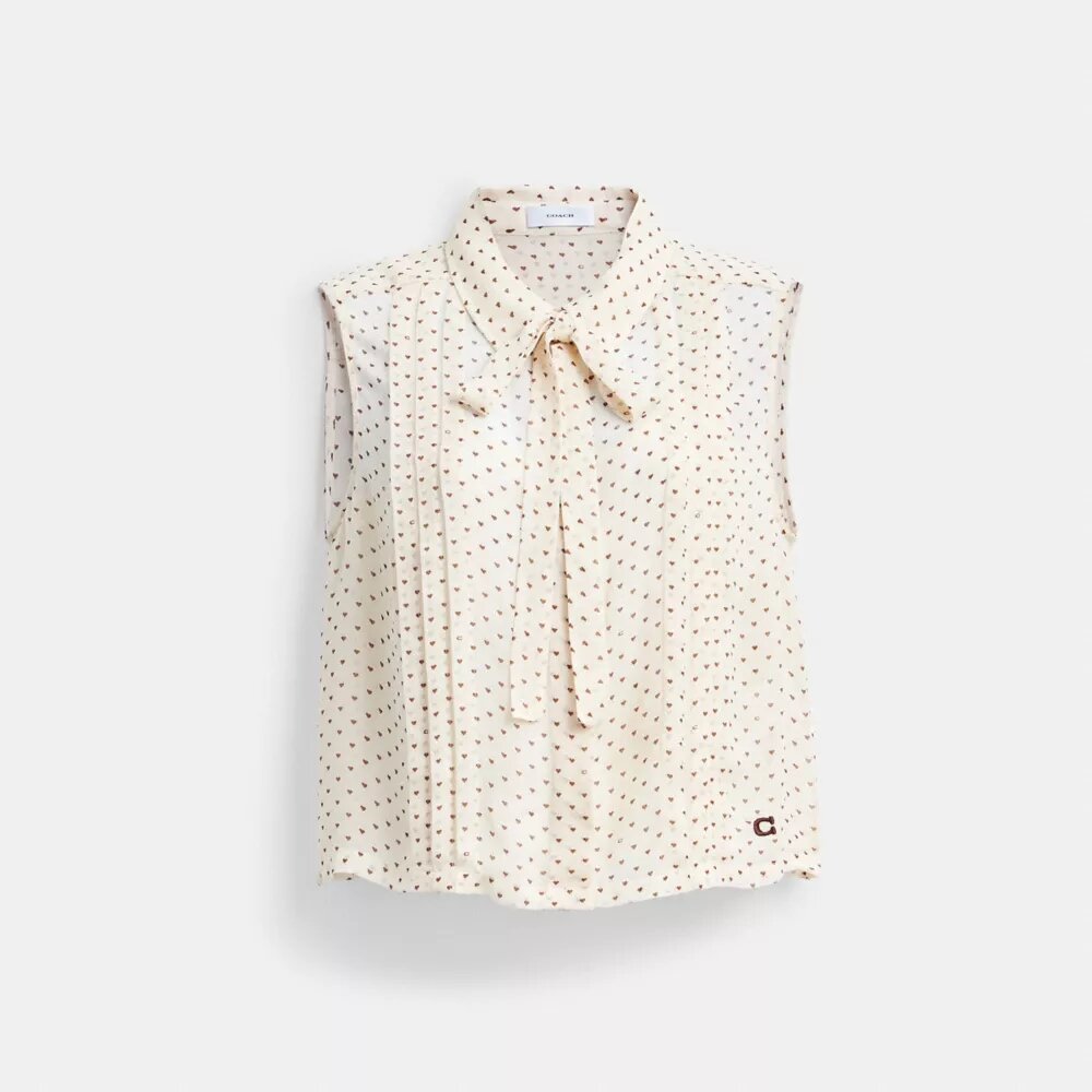 Cropped Sleeveless Blouse