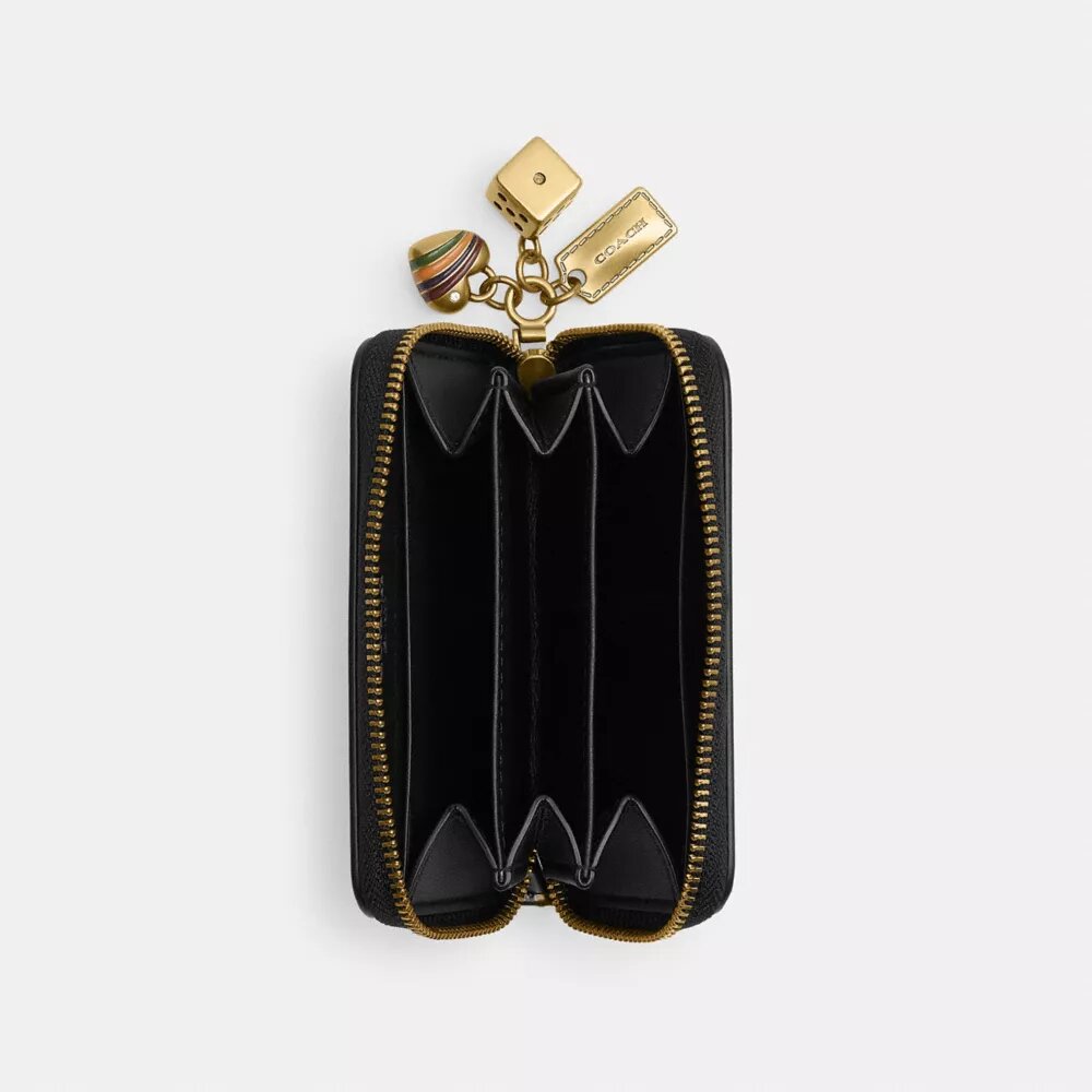Essential Small Zip Around Wallet with Charms