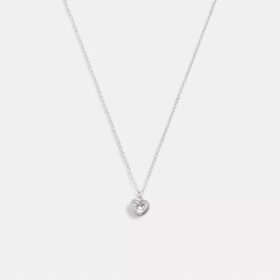 Halo Heart Pendant Necklace