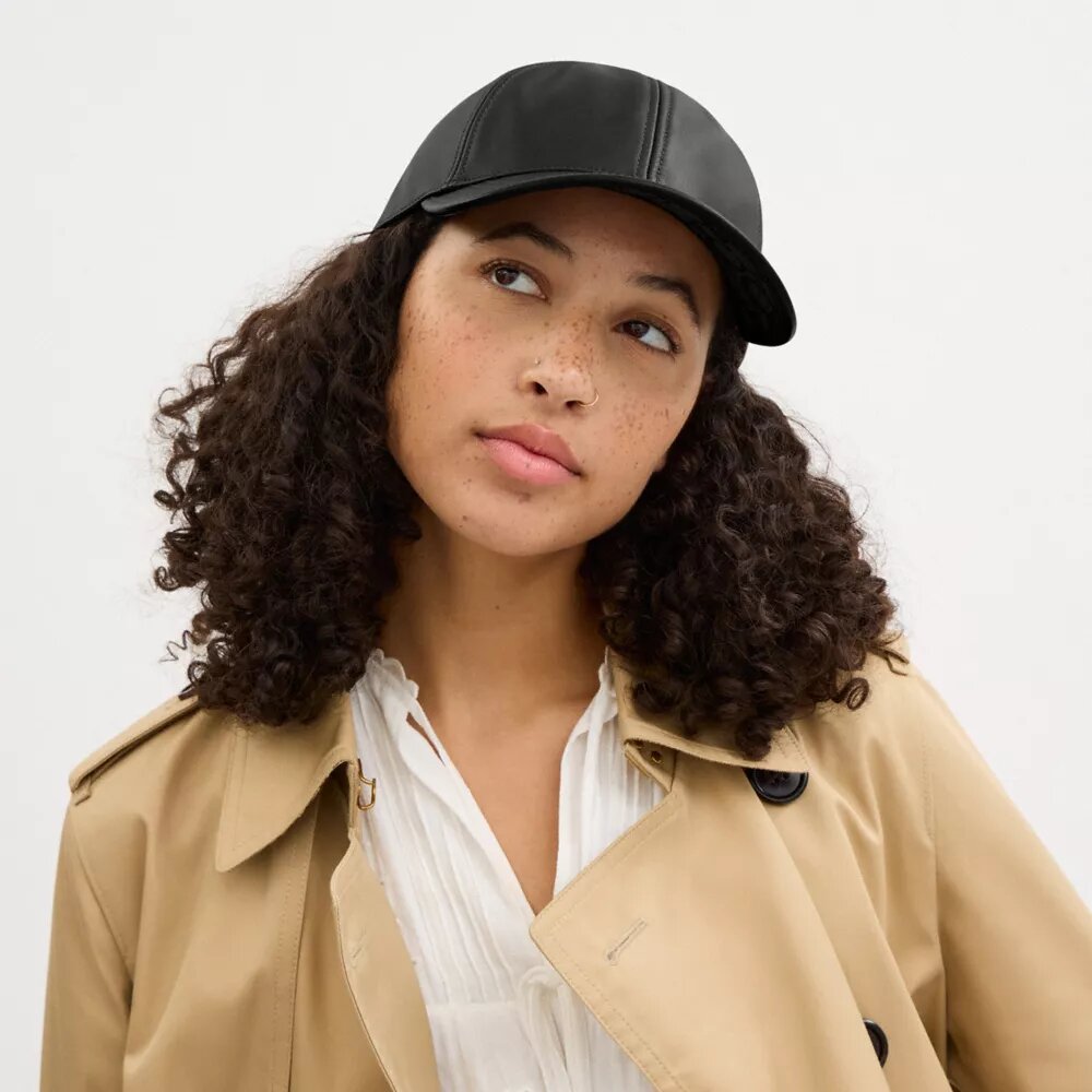 Leather Baseball Hat