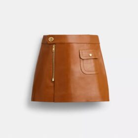 Mini Leather Heritage Skirt