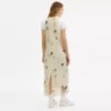 Printed Organza Balloon Dress