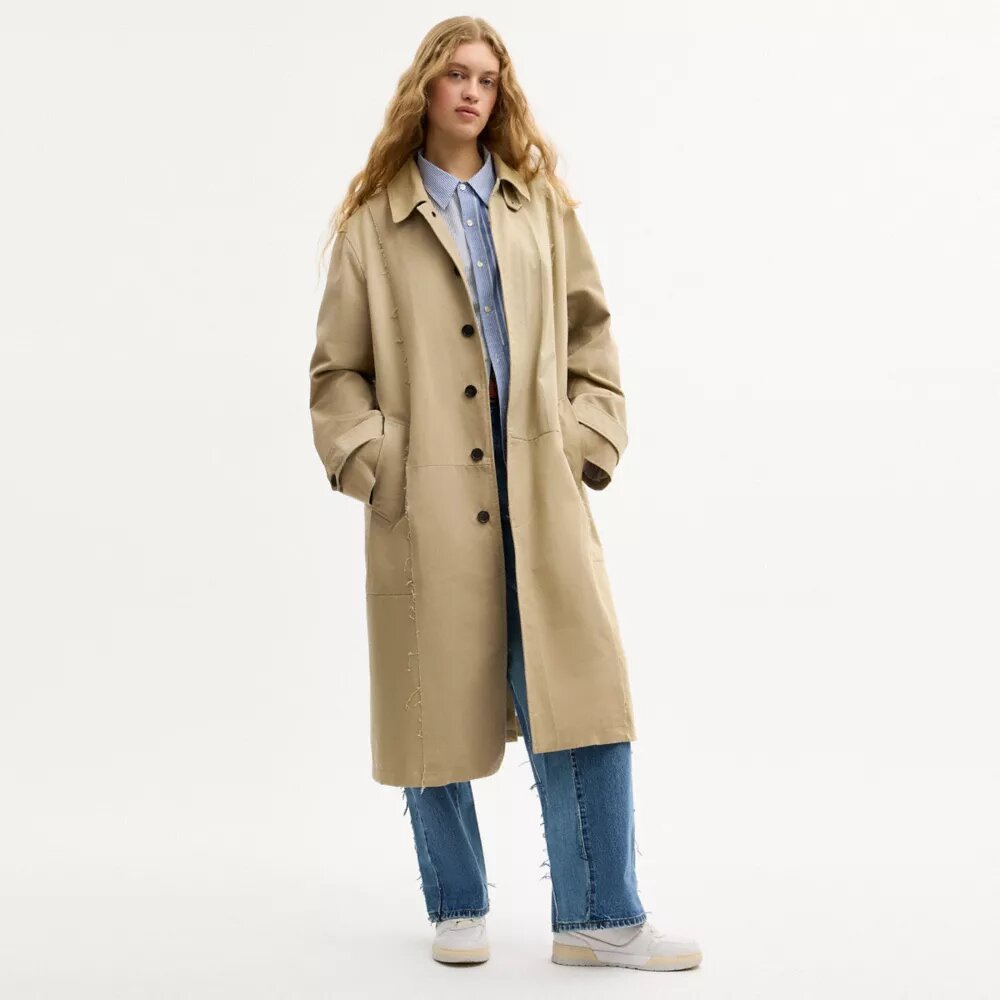 Repurposed Cotton Trench Coat