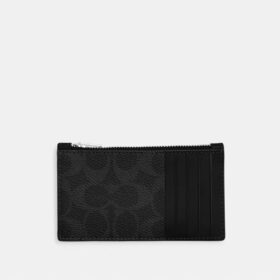 Zip Card Case in Signature Canvas
